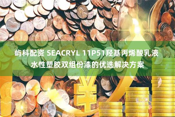屿科配资 SEACRYL 11P51羟基丙烯酸乳液 水性塑胶双组份漆的优选解决方案